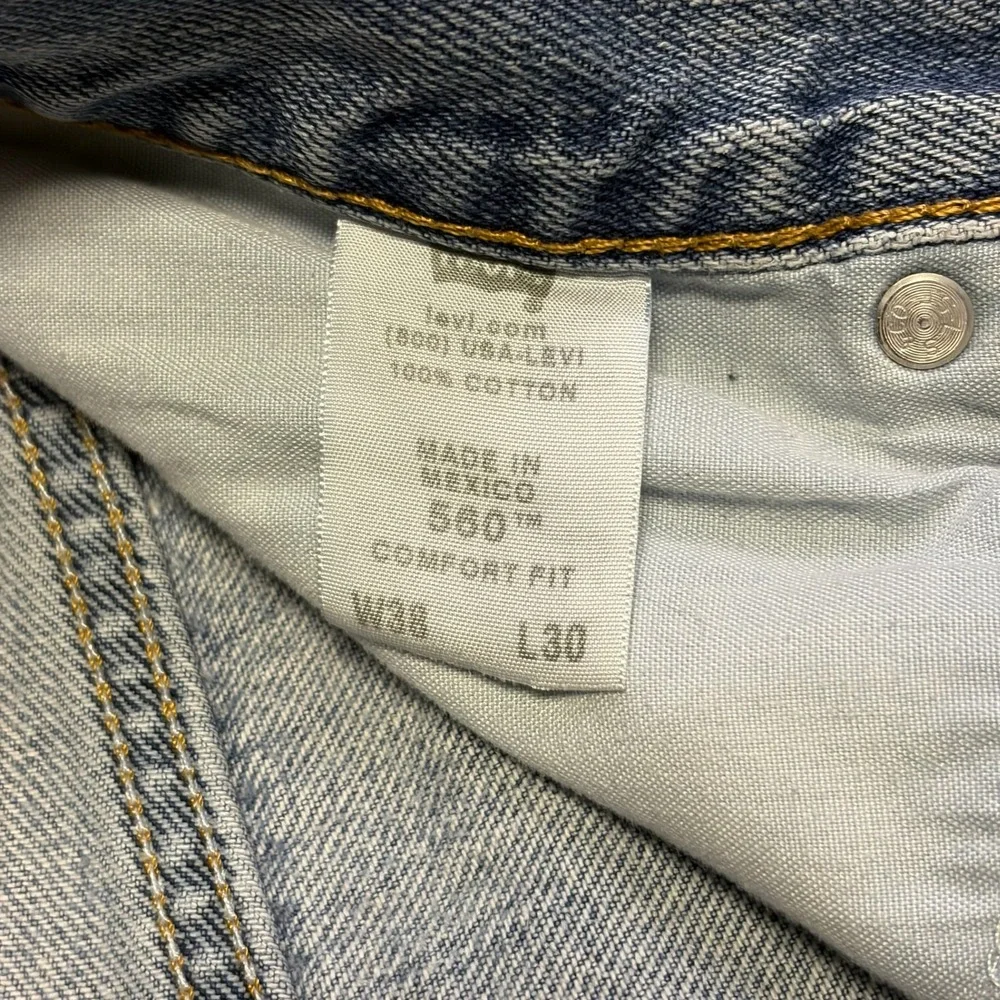 Levi's 560 Jeans Comfort Fit Mens 36x30 Blue Denim Straight Leg VTG Y2K